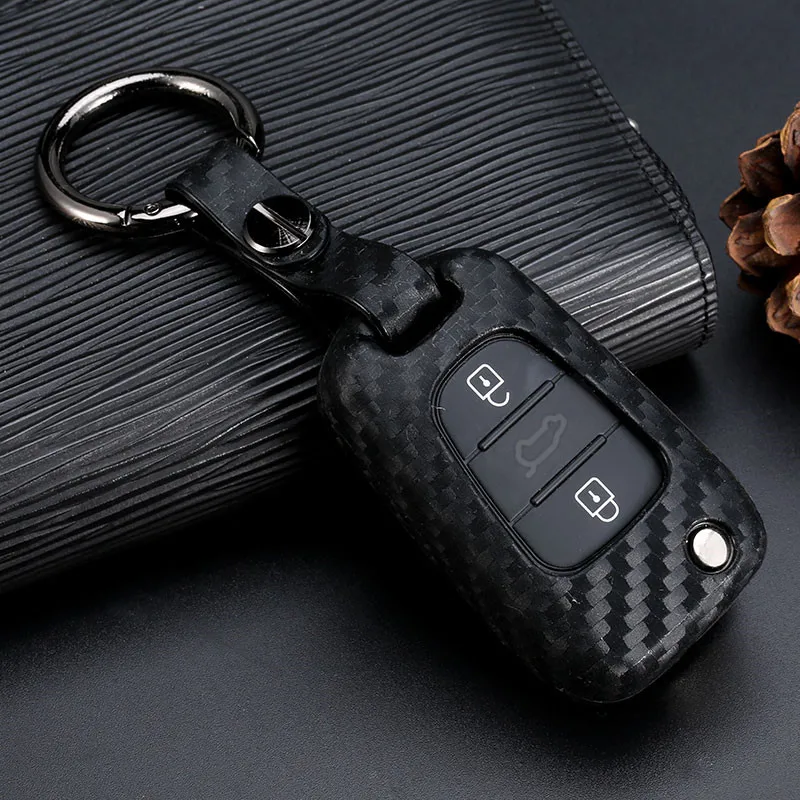 WFMJ Black Carbon Fiber Silicone Flip Key Chain Cover Case for Hyundai Accent Azera i20 i30 i40 IX20 IX35 IX55 Santa Fe Tucson
WFMJ Black Carbon Fiber Silicone Flip Key Chain Cover Case for Hyundai Accent Azera i20 i30 i40 IX20 IX35 IX55 Santa Fe Tucson