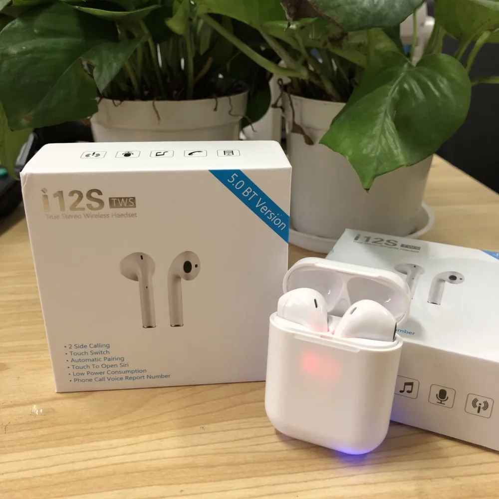 New i12s Tws Earphone Bluetooth 5.0 Headsets True Wireless Touch Earbuds 3 Hours Play Time For Smart Phone PK i12 i11 i10 Tws
New i12s Tws Earphone Bluetooth 5.0 Headsets True Wireless Touch Earbuds 3 Hours Play Time For Smart Phone PK i12 i11 i10 Tws