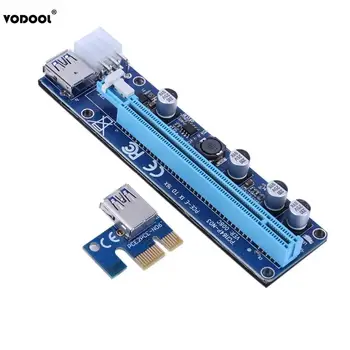 VODOOL PC PCI-E 1X To 16X Expansion Riser Card Kit Adapter With 008C USB3.0 Connection Wire Square 6PIN Cable For Bitcoin Mining
VODOOL PC PCI-E 1X To 16X Expansion Riser Card Kit Adapter With 008C USB3.0 Connection Wire Square 6PIN Cable For Bitcoin Mining