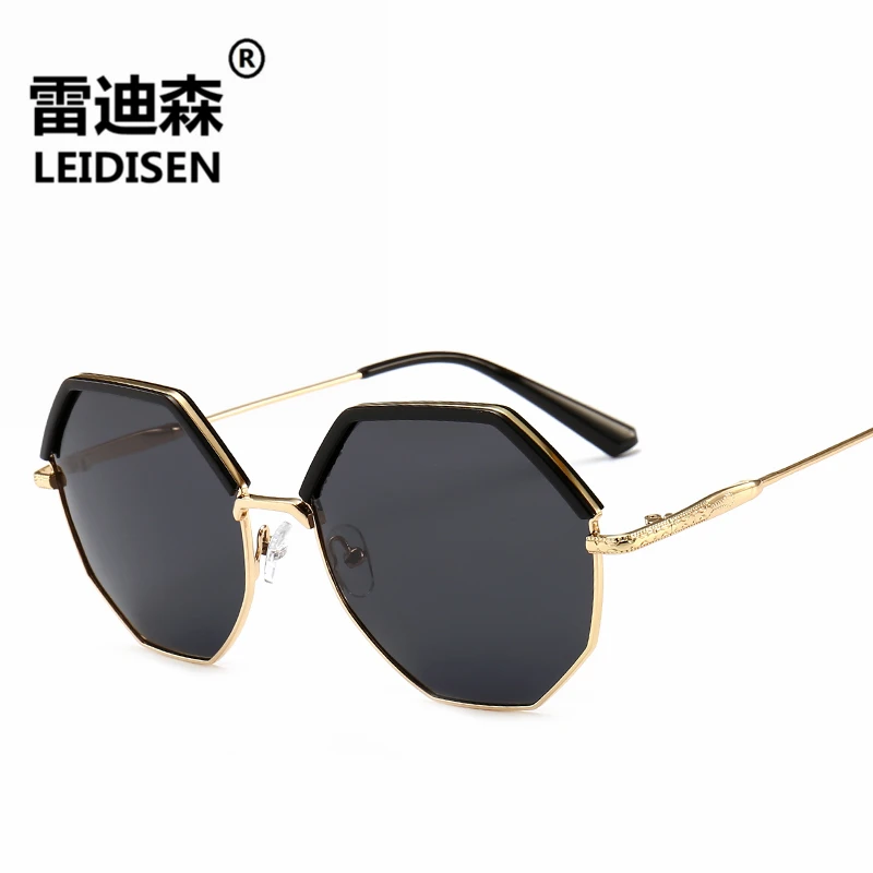 LEIDISEN Polygon Sunglasses Women Men Brand Designer Vintage Sunglasses Gold Black Sun Glasses Sexy Couple Eyewear Small Shades
LEIDISEN Polygon Sunglasses Women Men Brand Designer Vintage Sunglasses Gold Black Sun Glasses Sexy Couple Eyewear Small Shades