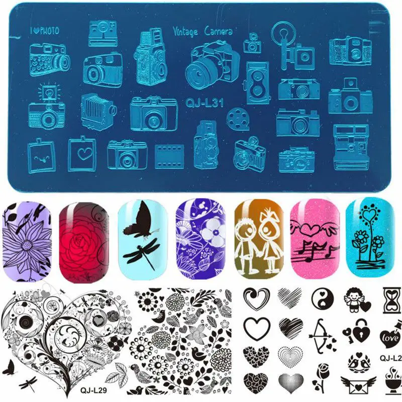 5PCS Fashion New Acrylic Nail Art Templates Valentine Element Flower Designs Pattern Stamp Polish Nail Stamping Plates Stencil
5PCS Fashion New Acrylic Nail Art Templates Valentine Element Flower Designs Pattern Stamp Polish Nail Stamping Plates Stencil