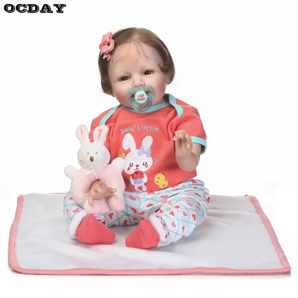 55/56cm Cloth Body Silicone Vinyl Baby Doll Babe Reborn Baby Doll Toy Playmate Gift Safe Handmade babydoll Gifts boneca reborn
55/56cm Cloth Body Silicone Vinyl Baby Doll Babe Reborn Baby Doll Toy Playmate Gift Safe Handmade babydoll Gifts boneca reborn