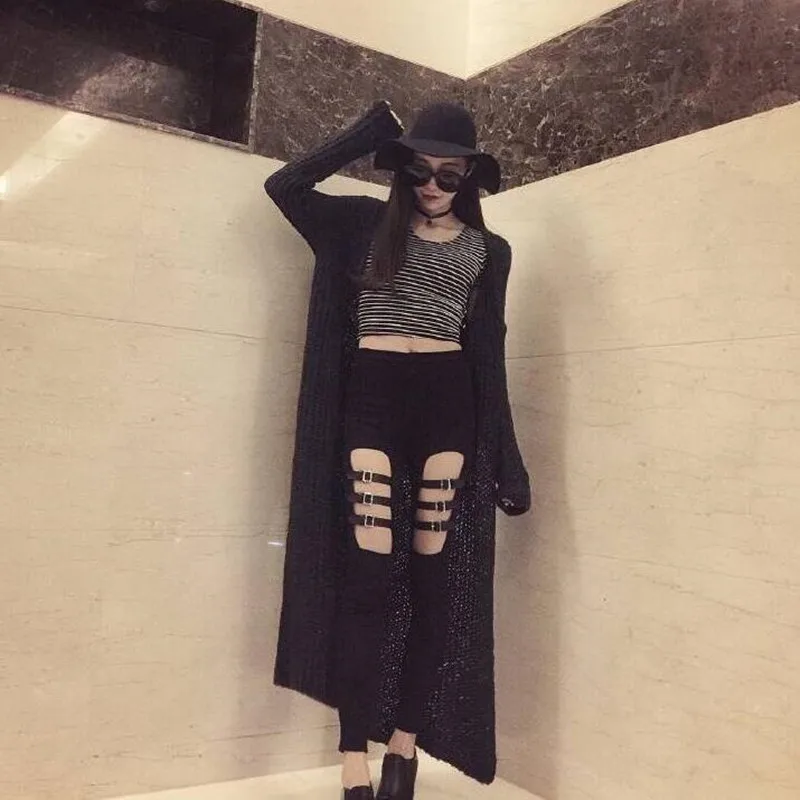 2016 Women's Slim Sexy pant Dark rock punk thong stitching Leggings Fashion Women pant rivet patchwork pant
2016 Women's Slim Sexy pant Dark rock punk thong stitching Leggings Fashion Women pant rivet patchwork pant