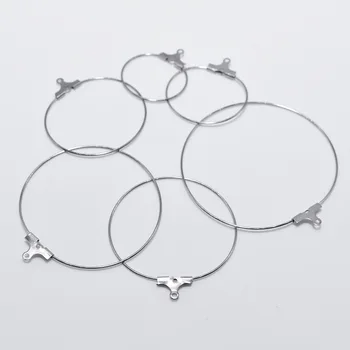 50pcs/lot Stainless Steel Round Circle Hoop 20 25 30MM Wire Loop Earrings for DIY Dangle Earring Jewelry Making Accessories
50pcs/lot Stainless Steel Round Circle Hoop 20 25 30MM Wire Loop Earrings for DIY Dangle Earring Jewelry Making Accessories