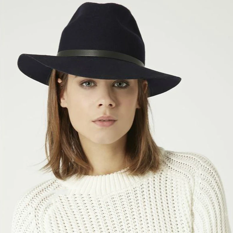 LIHUA брендовая мужская фетровая шляпа из дробильной шерсти шерстяная широкополая