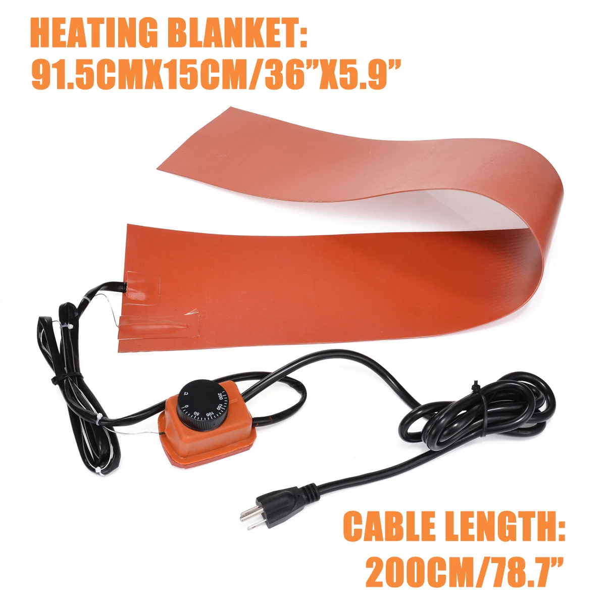 1200W Heating Mat Pad Silicone Rubber Heating Blanket Controller for Guitar Side Bending Heating Blanket 91.5x15cm
1200W Heating Mat Pad Silicone Rubber Heating Blanket Controller for Guitar Side Bending Heating Blanket 91.5x15cm