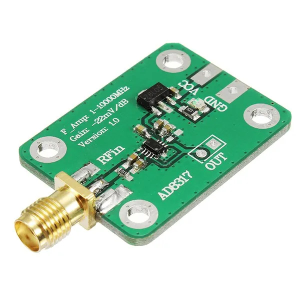 1PC New Arrival AD8317 Radio Frequency Logarithmic Detector Power Meter 1M-10000MHz Module Board
1PC New Arrival AD8317 Radio Frequency Logarithmic Detector Power Meter 1M-10000MHz Module Board