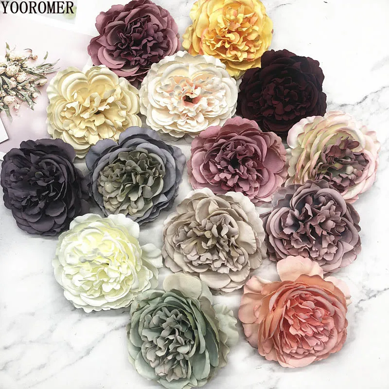 YOOROMER 5pcs/lot 8cm High Quality Peony Flower Head Silk Artificial Flower Wedding Decoration DIY Garland Craft Flower
YOOROMER 5pcs/lot 8cm High Quality Peony Flower Head Silk Artificial Flower Wedding Decoration DIY Garland Craft Flower