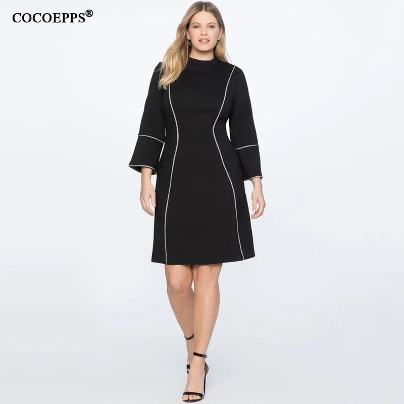 4XL 5XL Big Size 2019 Autumn Women Dress Winter Plus Size Patchwork Dress Female Bodycon Large Size Ladies Office Party Dresses
4XL 5XL Big Size 2019 Autumn Women Dress Winter Plus Size Patchwork Dress Female Bodycon Large Size Ladies Office Party Dresses