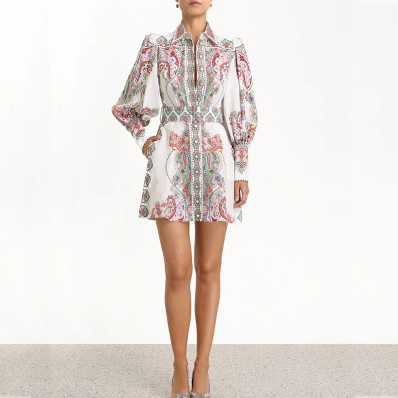 2019 Runway Designer Print Elegant Woman Mini Dress Puff Long Sleeve Count Vintage Style Short Dress Holiday Vocation Vestidos
2019 Runway Designer Print Elegant Woman Mini Dress Puff Long Sleeve Count Vintage Style Short Dress Holiday Vocation Vestidos
