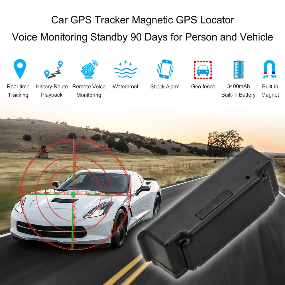 Car GPS Tracker Magnetic GPS Locator Voice Monitoring Standby 90 Days for Person and Vehicle
Car GPS Tracker Magnetic GPS Locator Voice Monitoring Standby 90 Days for Person and Vehicle