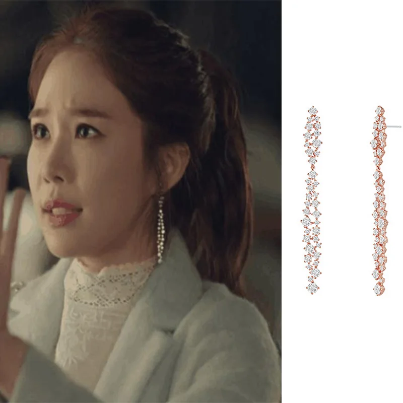 Fashion Korean Long Dangle Earrings Metal Pendientes Temperament Rhinestone Flower Girls Charm Jewelry 2019
Fashion Korean Long Dangle Earrings Metal Pendientes Temperament Rhinestone Flower Girls Charm Jewelry 2019