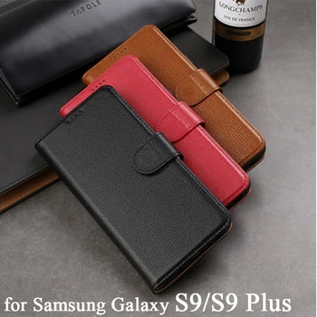S9 Shell Mobile Phone Case Litchi Flip Genuine Leather Case for Samsung Galaxy S9 Plus Cover with Holder & Card Slots & Wallet
S9 Shell Mobile Phone Case Litchi Flip Genuine Leather Case for Samsung Galaxy S9 Plus Cover with Holder & Card Slots & Wallet