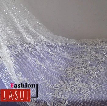 LASUI High-end Sequins 3D cord embroidery lace fabric for Wedding dress evening dress Noble and beautiful X0297
LASUI High-end Sequins 3D cord embroidery lace fabric for Wedding dress evening dress Noble and beautiful X0297