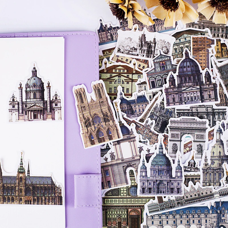 58 Pcs/box Landscape Architecture Tourism Paper Stickers Flakes For Diary Decoration Diy Scrapbooking Stationery Sticker
58 Pcs/box Landscape Architecture Tourism Paper Stickers Flakes For Diary Decoration Diy Scrapbooking Stationery Sticker