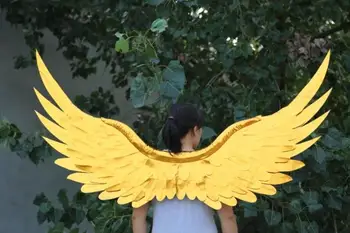 New arrival beautiful gold wings nice birthday gifts Model stage show props Pure handmade EMS free shipping
New arrival beautiful gold wings nice birthday gifts Model stage show props Pure handmade EMS free shipping