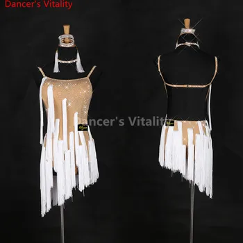 2017 Sexy Cheap Latin Dance Dress Women Professional Latin Skirt Samba Dance Latin tassel Salsa Ballroom Dance Skirts Dresses
2017 Sexy Cheap Latin Dance Dress Women Professional Latin Skirt Samba Dance Latin tassel Salsa Ballroom Dance Skirts Dresses