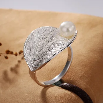2018 100% 925 Sterling Silver Rings For Women Leaf Natural Pearl Vintage Thai Silver Jewelry Open Ring For Lover Best Gifts
2018 100% 925 Sterling Silver Rings For Women Leaf Natural Pearl Vintage Thai Silver Jewelry Open Ring For Lover Best Gifts