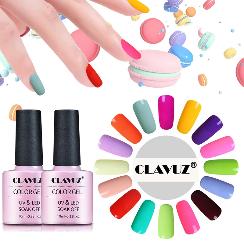 CLAVUZ 10ML Summer Macaron Series UV Gel Nail Polish Semi Permanent Stamping Lucky Lacquer Soak Off Painting Gellak Enamel
CLAVUZ 10ML Summer Macaron Series UV Gel Nail Polish Semi Permanent Stamping Lucky Lacquer Soak Off Painting Gellak Enamel