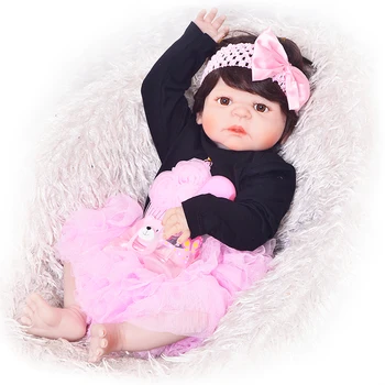 Cute 23' 57 cm Doll Reborn Babies Full Silicone Vinyl Body Bebes Reborn Dolls Princess Children Playmates Baby Toys Girl Gift
Cute 23' 57 cm Doll Reborn Babies Full Silicone Vinyl Body Bebes Reborn Dolls Princess Children Playmates Baby Toys Girl Gift