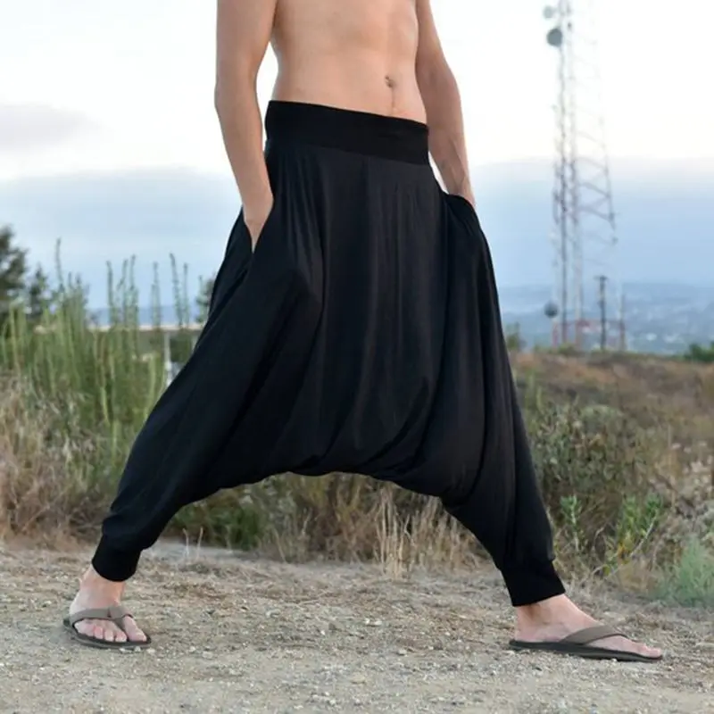 INCERUN Hiphop Mens Harem Pants Baggy Drop Crotch Sweatpant Trousers Wide Legs Joggers Man Pants Clothing Pantalones Hombre 9 <p>
<p> Color:Black,Dark Grey Size:S,M,L,XL,2XL,3XL,4XL,5XL Material:65%Cotton+35%Polyester Occasion:Leisure Season:Spring,Summer,Autumn Product Description:Men's loose wide-leg pants. Package Included:1*Pants Highlights:1.Comfortable</p>
<p> Attention:Size may be 2cm/1 inch inaccuracy due to hand measure,thanks for your understanding.
</p> </p></p> INCERUN Hiphop Mens Harem Pants Baggy Drop Crotch Sweatpant Trousers Wide Legs Joggers Man Pants Clothing Pantalones Hombre