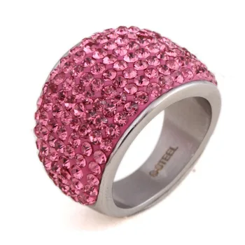 Christmas Gift Gradient Austrian Crystal Engagement Rings/Promise Ring Stainless steel Charm Jewelry Ring
Christmas Gift Gradient Austrian Crystal Engagement Rings/Promise Ring Stainless steel Charm Jewelry Ring