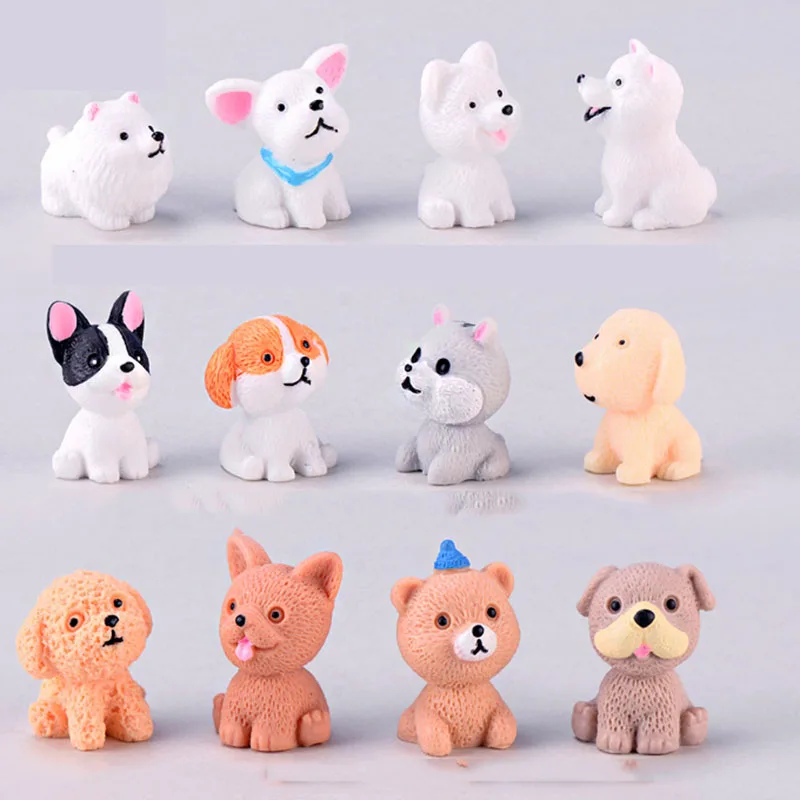 12 Style Mini Cute Dog Fairy Garden Figurines Miniature Cake Decor Resin Crafts Ornament Gnomes Moss Terrariums Decoration
12 Style Mini Cute Dog Fairy Garden Figurines Miniature Cake Decor Resin Crafts Ornament Gnomes Moss Terrariums Decoration