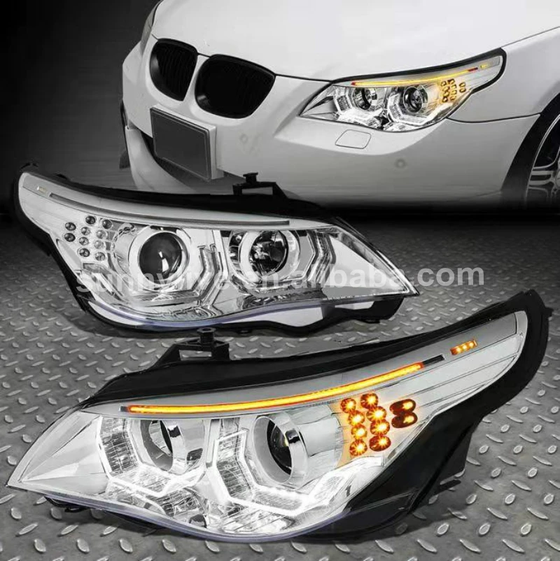 2003-2007 год E60 523i 525i 530i светодиодный головной светильник для оригинальный