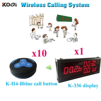 Wireless Monitoring System Digit Coaster Pager Call Waiter Improve Restaurant Level(1pcs display+10pcs call button)
Wireless Monitoring System Digit Coaster Pager Call Waiter Improve Restaurant Level(1pcs display+10pcs call button)