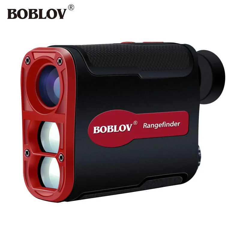 

BOBLOV 700 Yards 6X Magnification Range Finder Hunting Golf Rangefinder Black Digital Display Jolt Function Pin Lock