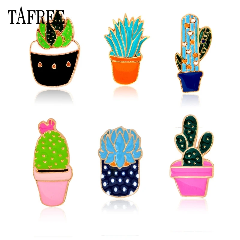 TAFREE 6 Pcs/set Cactus Lapel Pins Colorful Enamel Plant Pins And Brooches Alloy Badges Fashion Women Jewelry
TAFREE 6 Pcs/set Cactus Lapel Pins Colorful Enamel Plant Pins And Brooches Alloy Badges Fashion Women Jewelry