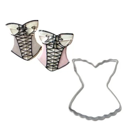 Привлекательная кружевная форма для платья/нижнего белья, форма для печенья, металлическая форма из нержавеющей стали, кондитерские инструменты для печенья, Изделия для выпечки
Привлекательная кружевная форма для платья/нижнего белья, форма для печенья, металлическая форма из нержавеющей стали, кондитерские инструменты для печенья, Изделия для выпечки