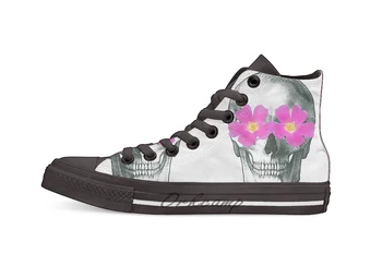 Flowering skull Design breathable Casual High Top lace-up Canvas shoes sneakers
Flowering skull Design breathable Casual High Top lace-up Canvas shoes sneakers