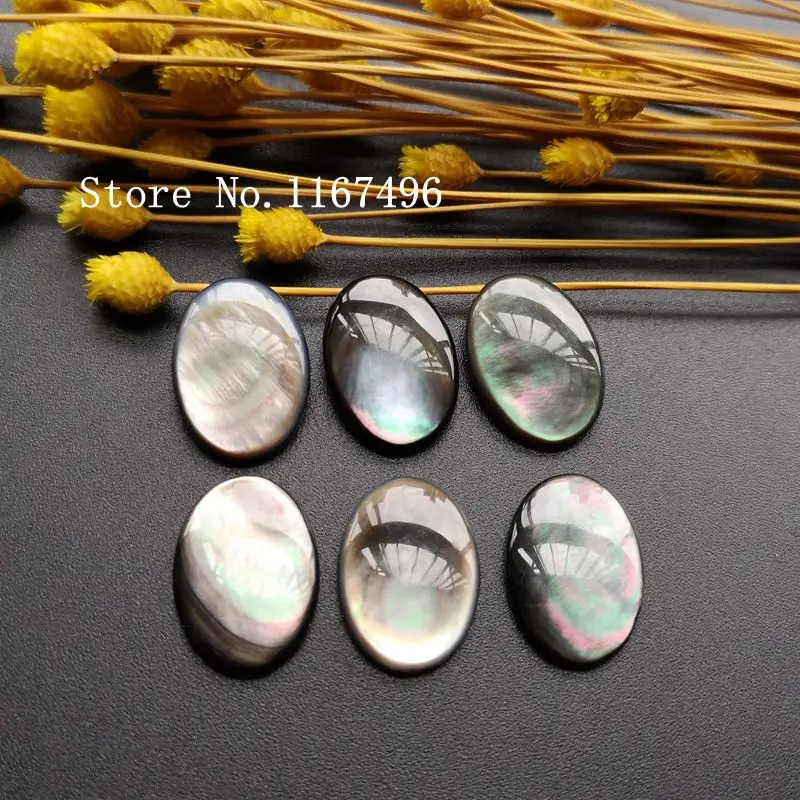 100pcs/lot 13x18mm Natural Oval Cabochon Mother Pearl Shell Black Oval Cabochon Mother of Pearl Shell Beads for DIY jewelry
100pcs/lot 13x18mm Natural Oval Cabochon Mother Pearl Shell Black Oval Cabochon Mother of Pearl Shell Beads for DIY jewelry