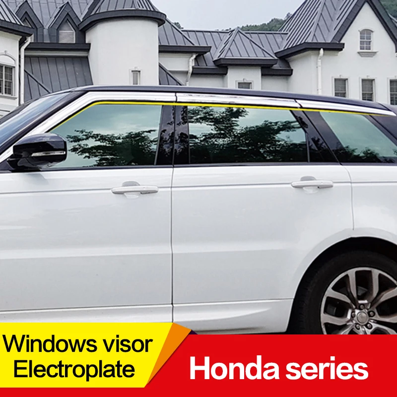 Window visor Electroplate side Sun Rain Protection High gloss chromium plating accessories For Honda Accord Odyssey CRV CIVIC 
Window visor Electroplate side Sun Rain Protection High gloss chromium plating accessories For Honda Accord Odyssey CRV CIVIC