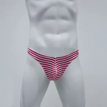 Sexy Striped Underwear Thongs Men Cueca Pouch Underwear Low Waist Bikini T Back Breathable Panties Mens Thongs
Sexy Striped Underwear Thongs Men Cueca Pouch Underwear Low Waist Bikini T Back Breathable Panties Mens Thongs