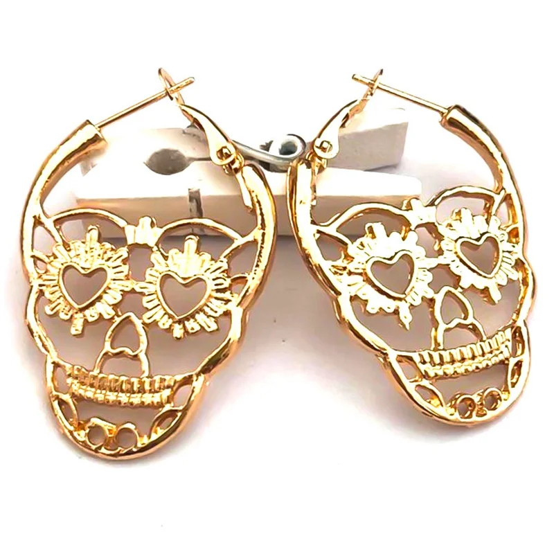 New Design Silver Black Color Skull Stud Earrings For Women Men Punk Rock Style Skeleton Ear Jewelry Gift
New Design Silver Black Color Skull Stud Earrings For Women Men Punk Rock Style Skeleton Ear Jewelry Gift