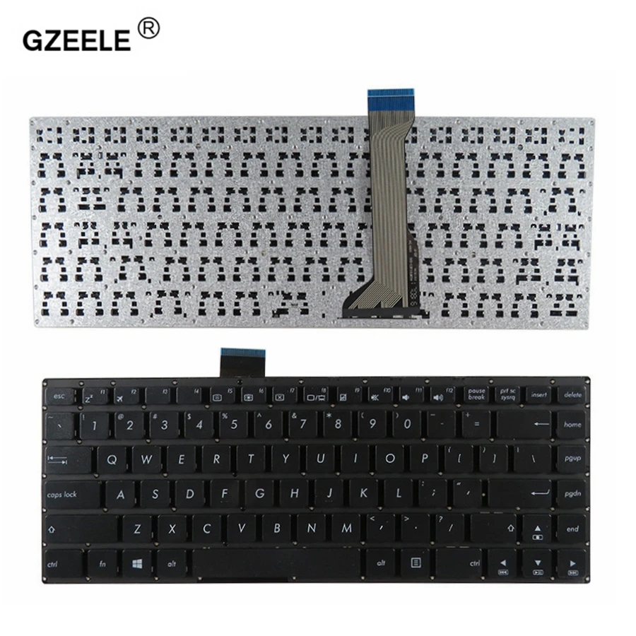 Клавиатура для ноутбука GZEELE US черная клавиатура с рамкой ASUS E402 E402M E402MA E402SA E402S E403SA