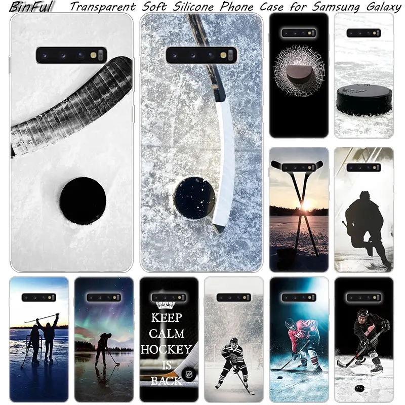 Hot Ice Hockey Soft Silicone Case For Samsung Galaxy S10 S9 S8 Plus S7 Edge A6 A8 A7 A9 2018 A5 2017 Fashion Cover | Мобильные