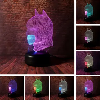Avengers Batman Figure 3D Illusion NightLight LED Colourful Mixed Flash Light Desk Lamp Superhero Bat man Model Toys
Avengers Batman Figure 3D Illusion NightLight LED Colourful Mixed Flash Light Desk Lamp Superhero Bat man Model Toys
