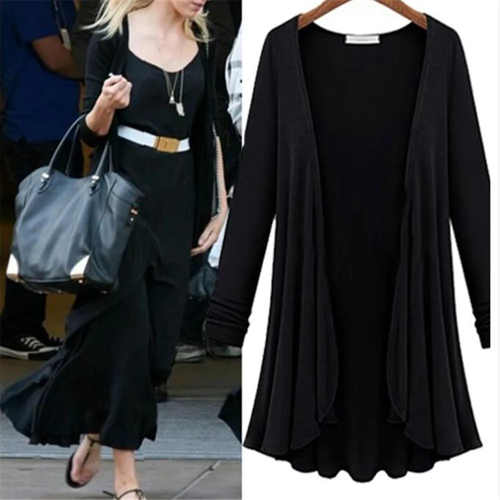 Summer Cardigan Sweater Coat Big Size Flounce Sweater 2019 NEW Long Sleeve Fashion Cotton Tops Thin Blouses Women Cardigan Coat
Summer Cardigan Sweater Coat Big Size Flounce Sweater 2019 NEW Long Sleeve Fashion Cotton Tops Thin Blouses Women Cardigan Coat