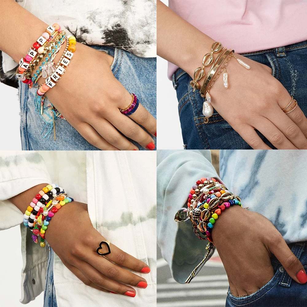 Ladyfirsy Bohemia Handmade Colorful Beaded Bracelet Girls Daily Wear Charm Simulated Pearls Bangle for Women Accessories Jewelry
Ladyfirsy Bohemia Handmade Colorful Beaded Bracelet Girls Daily Wear Charm Simulated Pearls Bangle for Women Accessories Jewelry