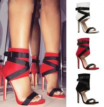 Carpaton Fashion Black Open Toe High Heel Sandal Woman Sexy Ankle Strap Thin Heels Gladiator Shoes 2019 Cutouts Dress Shoe
Carpaton Fashion Black Open Toe High Heel Sandal Woman Sexy Ankle Strap Thin Heels Gladiator Shoes 2019 Cutouts Dress Shoe