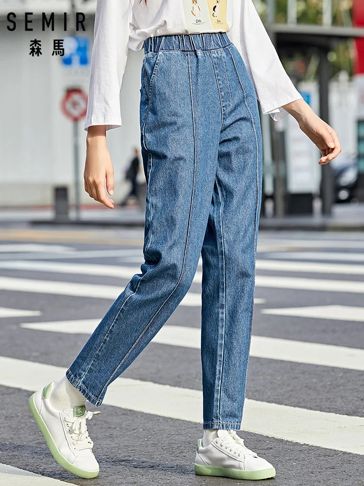 SEMIR Jeans women 2019 autumn new jogging trousers harem pants Korean ulzzang pants bf trend 100% cotton pants for woman
SEMIR Jeans women 2019 autumn new jogging trousers harem pants Korean ulzzang pants bf trend 100% cotton pants for woman