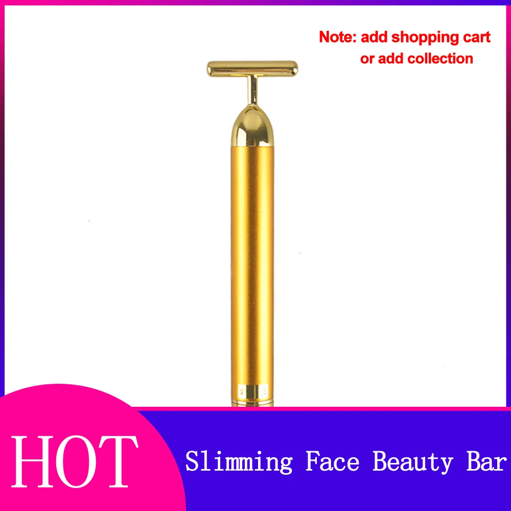 24k Gold Vibration Slimming Face Facial Beauty Bar Pulse Firming Facial Roller Massager Lift Wrinkle Stick Skin Tightening
24k Gold Vibration Slimming Face Facial Beauty Bar Pulse Firming Facial Roller Massager Lift Wrinkle Stick Skin Tightening