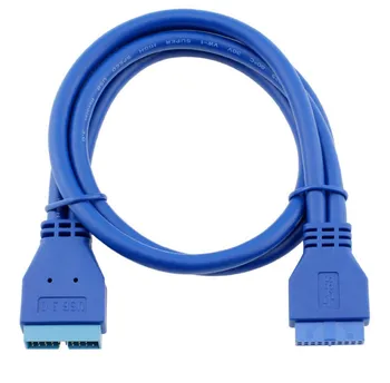 USB 3.0 Motherboard 20pin male connector to 20pin female 50cm extension cable 50cm
USB 3.0 Motherboard 20pin male connector to 20pin female 50cm extension cable 50cm