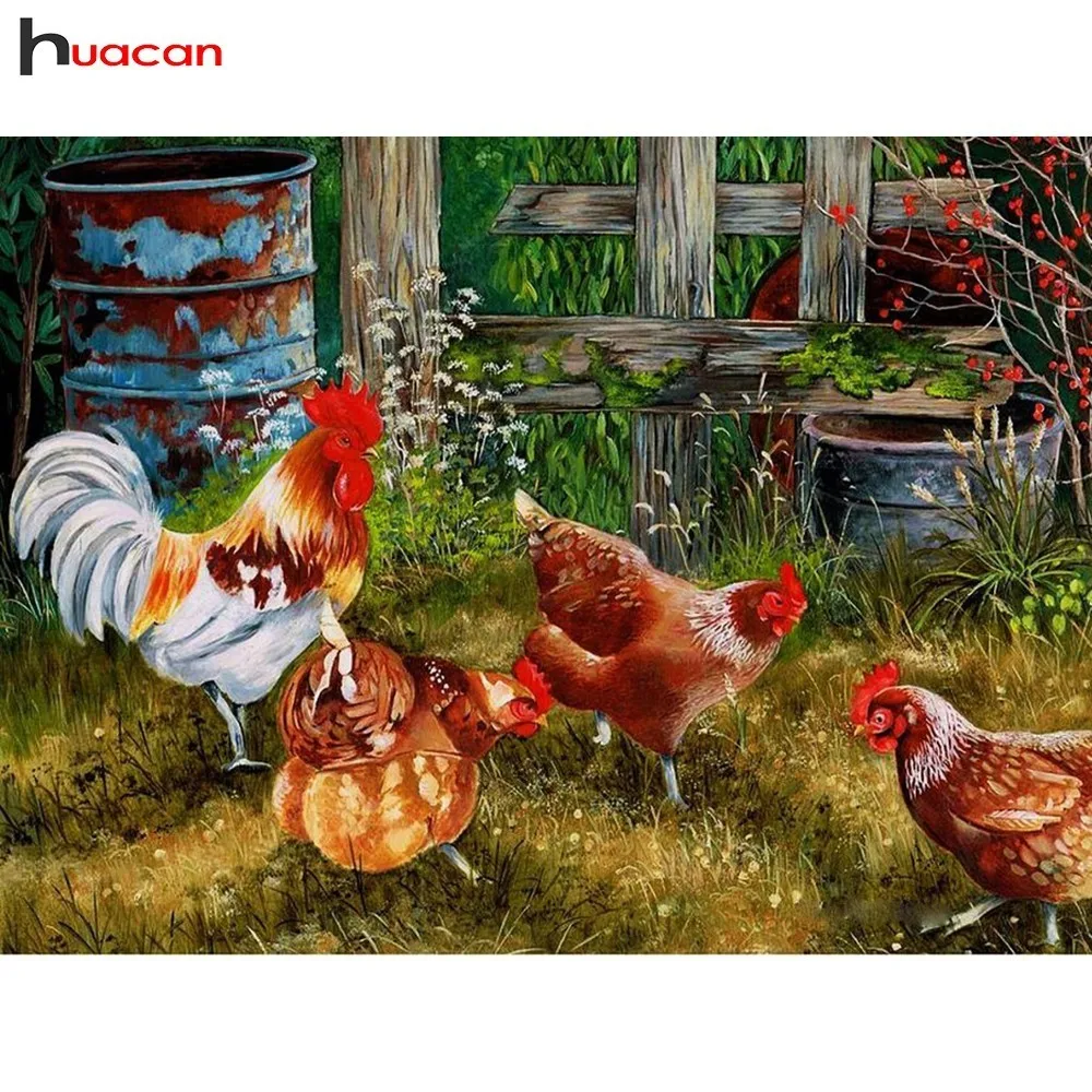 HUACAN 5D DIY Diamond Painting Chicken Full Square Drill Diamond Embroidery Animal Diamond Mosaic Sets Picture Of Rhinestones
HUACAN 5D DIY Diamond Painting Chicken Full Square Drill Diamond Embroidery Animal Diamond Mosaic Sets Picture Of Rhinestones