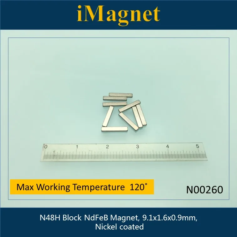 N00260 50pcs N48H Block Rare Earth Neodymium Magnet,9.1x1.6x0.9mm,Cuboid Ndfeb Magnet ,Magnet for decoration,Fridge Magnet
N00260 50pcs N48H Block Rare Earth Neodymium Magnet,9.1x1.6x0.9mm,Cuboid Ndfeb Magnet ,Magnet for decoration,Fridge Magnet