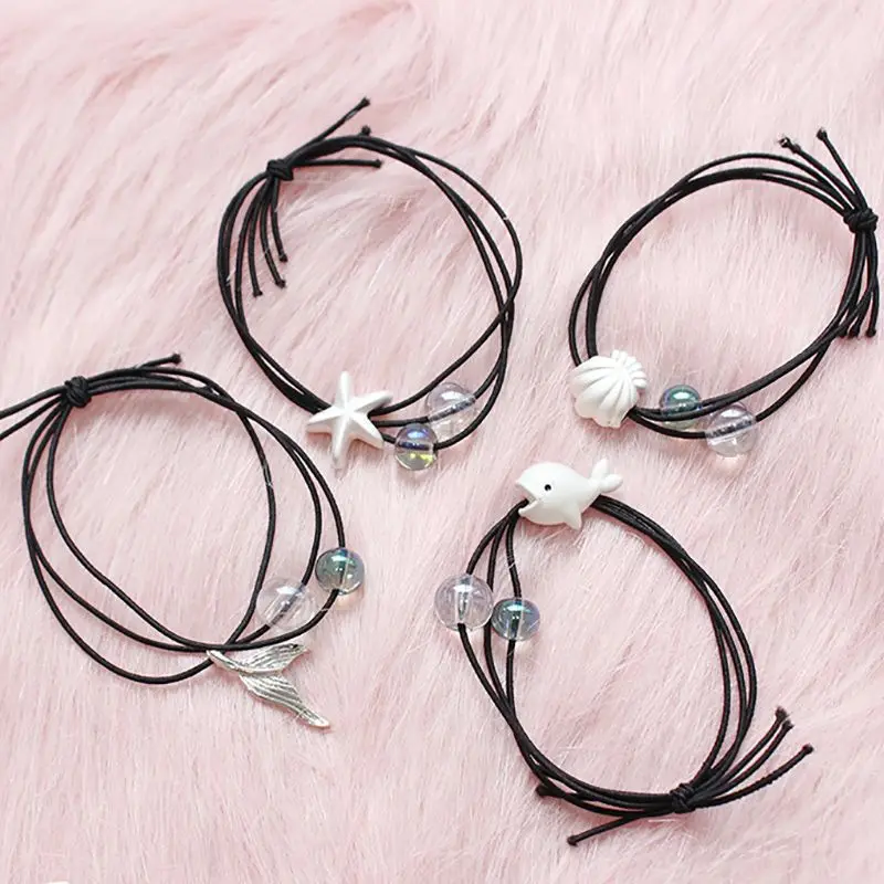 Summer Mermaid Foam Fishtail Starfish Shell Whale Simple Stretch Elastic Tie Hair Rubber Band Rope Women Girls Accessories
Summer Mermaid Foam Fishtail Starfish Shell Whale Simple Stretch Elastic Tie Hair Rubber Band Rope Women Girls Accessories