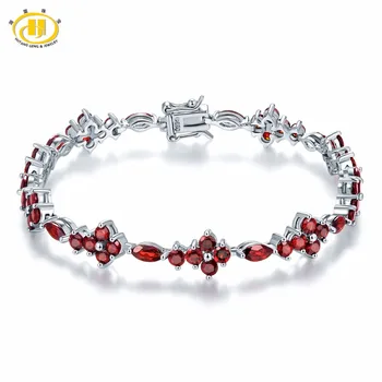 Hutang 10.4Ct Natural Garnet Solid 925 Sterling Silver Tennis Bracelet for women's Gemstone Fine Jewelry Accessories 7.25" New
Hutang 10.4Ct Natural Garnet Solid 925 Sterling Silver Tennis Bracelet for women's Gemstone Fine Jewelry Accessories 7.25" New